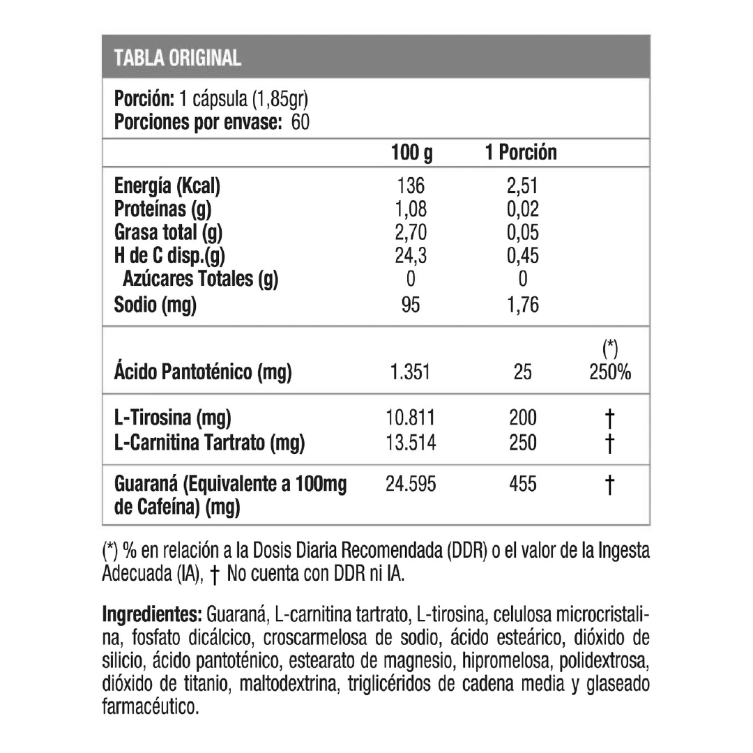 Techlab Ripped Extreme 60 Cápsulas