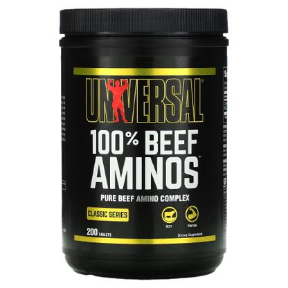 Universal Nutrition 100% Beef Aminos - 200 Tabletas