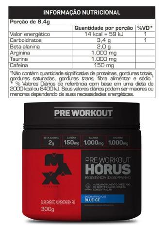 Max Titanium Horus 300gr -  Pre Entreno