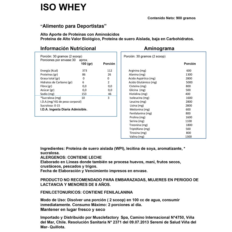 Iso Whey Protein 900g MAX TITANIUM